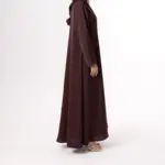Cocoa Velvet Abaya - Image 2