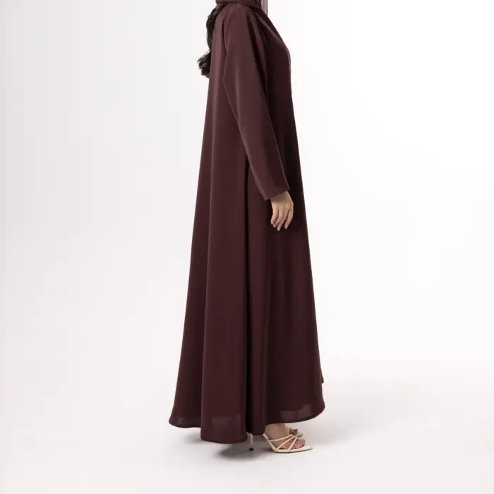 Cocoa Velvet Abaya - Image 2