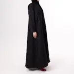 Noir Cascade Abaya - Image 2