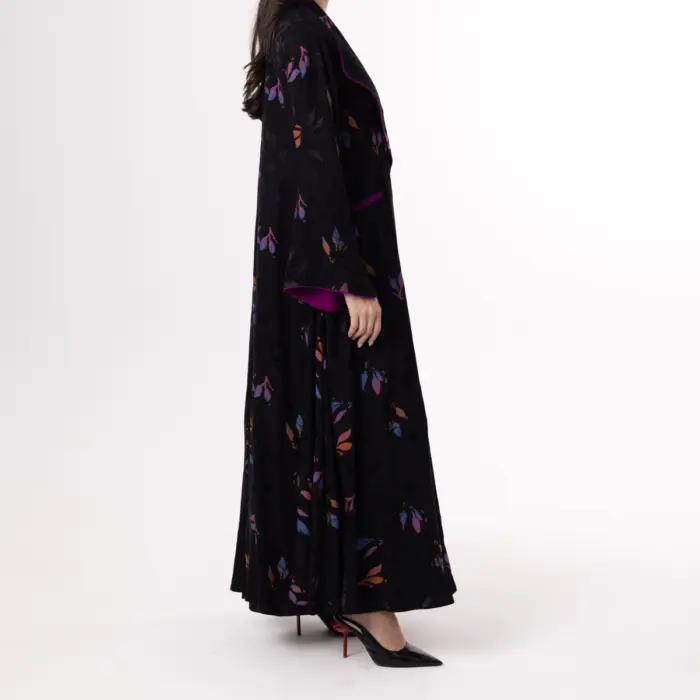 Nocturne Bloom Abaya - Image 2