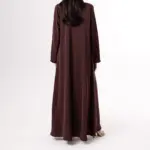 Cocoa Velvet Abaya - Image 3