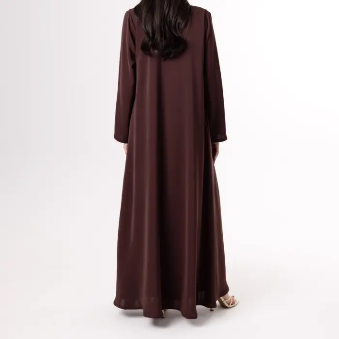Cocoa Velvet Abaya - Image 3