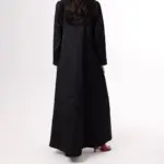 Noir Cascade Abaya - Image 3