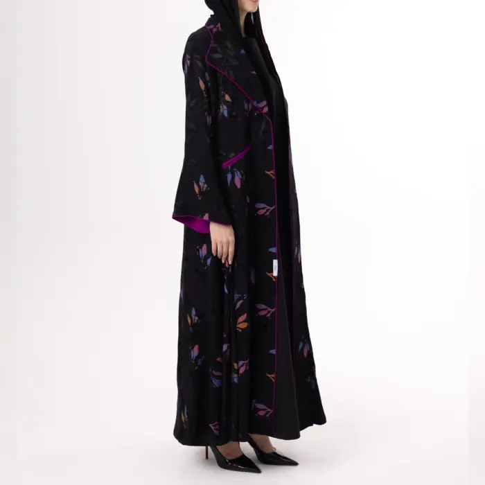 Nocturne Bloom Abaya - Image 3