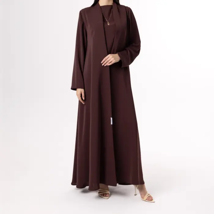 Cocoa Velvet Abaya - Image 1